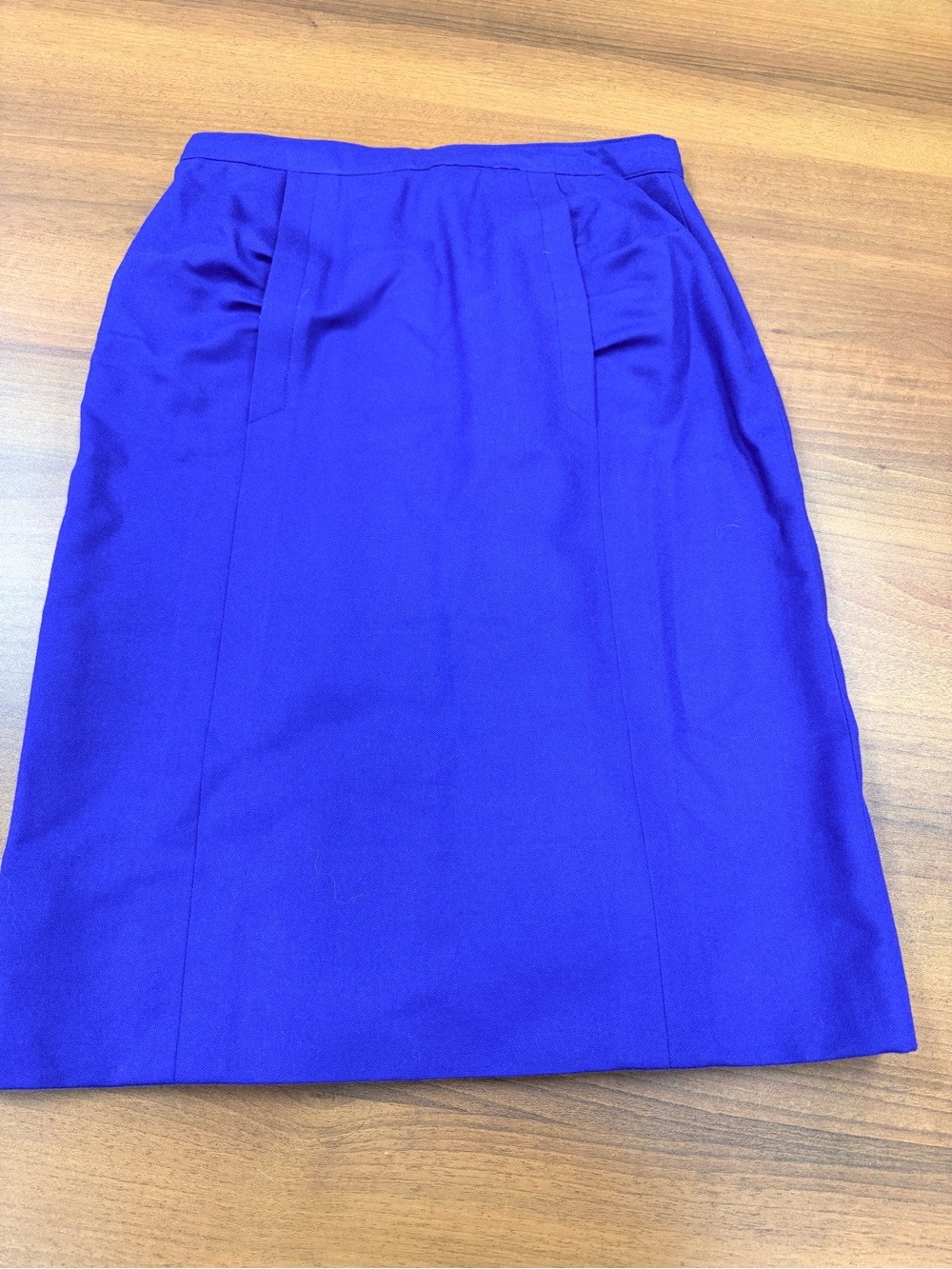 Tailored Pencil Skirt in Vibrant Blue